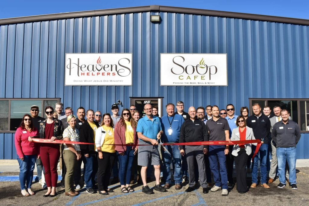 Sun to Soup" Ribbon Cutting - Houston Engineering Inc. Team