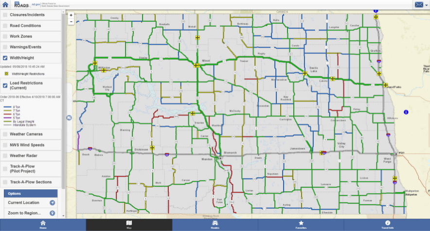 ND Roads Mobile Application 2 - Houston Engineering INC.
