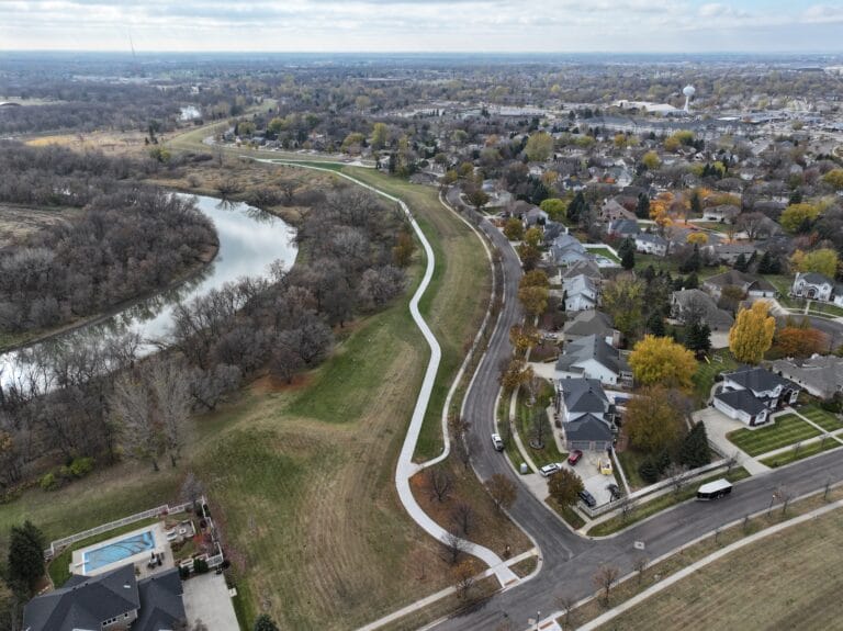 1 Main trail aerial view