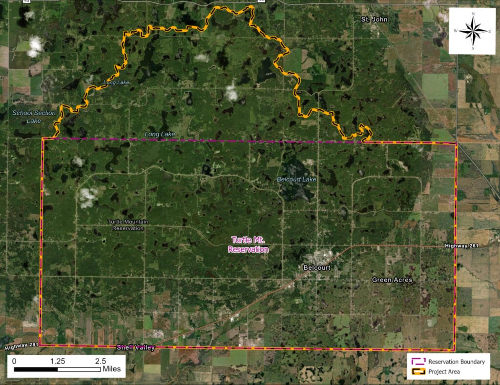 turtle mt. reservation map