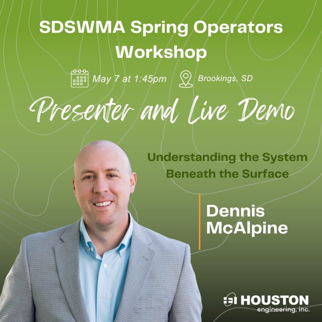 Graphic showing Dennis as a presenter at the SDSWMA Workshop